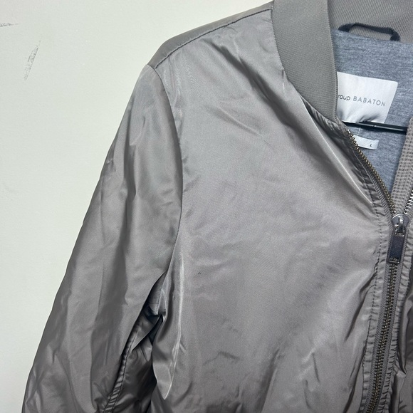 The Group Babaton Bomber Jacket Fill Zip Silver - Picture 5 of 16